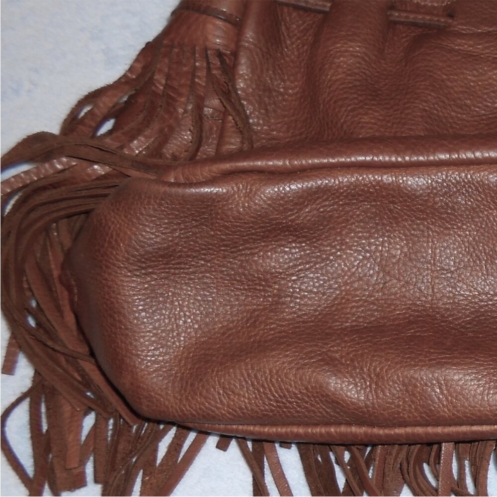 McFadin*****Fringe Brown Shoulder Bag!! - Picture 11 of 12